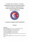 Research paper thumbnail of 6-12 ŞUBAT 2017 ÇANAKKALE - AYVACIK DEPREMLERİ YAPISAL HASAR GÖZLEMLERİ ve AFETTEN ETKİLENEN YÖRE HALKI İÇİN YAPILACAK KALICI KONUTLAR ÜZERİNE DEĞERLENDİRMELER