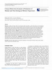 Research paper thumbnail of Critical Motor Involvement in Prediction of Human and Non-biological Motion Trajectories