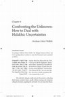 Research paper thumbnail of Confronting the Unknown: How to Deal with Halakhic Uncertainties