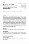 Research paper thumbnail of Employee Fit and Job Satisfaction in Bureaucratic and Entrepreneurial Work Environments