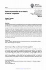 Research paper thumbnail of Intercorporeality as a theory of social cognition