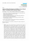 Research paper thumbnail of Iodine and Mental Development of Children 5 Years Old and Under: A Systematic Review and Meta-Analysis