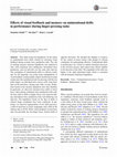 Research paper thumbnail of Effects of visual feedback and memory on unintentional drifts in performance during finger-pressing tasks