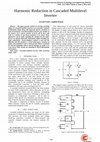 Research paper thumbnail of Harmonic Reduction in Cascaded Multilevel Inverter