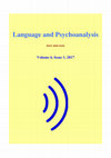 Research paper thumbnail of Language and Psychoanalysis Volume 6 Issue 1 (2017)