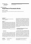 Research paper thumbnail of Argatroban in Thrombotic Stroke