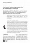 Research paper thumbnail of Cloud cover but not artificial light pollution affects the morning activity of Wood Pigeons