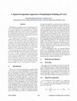 Research paper thumbnail of A Signal Decomposition Approach to Morphological Modeling of P wave