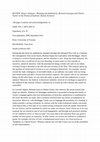 Research paper thumbnail of Review of Brian J. Braman, Meaning and Authenticity: Bernard Lonergan and Charles Taylor on the Drama of Human Existence