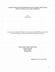 Research paper thumbnail of An analysis of the gaps in the international framework in response to IDPs of natural disasters by looking at the case study of Bangladesh