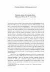 Research paper thumbnail of Historia, poesi och estetisk form - Odysseus Elytis och To Axion Esti. Horisont. Tidskrift för litteratur och kultur. 3/ 2014. ISSN 0439-5530