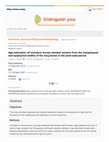 Research paper thumbnail of Age estimation of immature human skeletal remains from the metaphyseal and epiphyseal widths of the long bones in the post-natal period (Am J Phys Anth 2017; abstract)