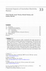 Research paper thumbnail of Seasonal Aspects of Australian Electricity Market