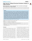 Research paper thumbnail of High Density LD-Based Structural Variations Analysis in Cattle Genome