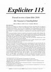 Research paper thumbnail of Expliciter 115