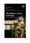 Research paper thumbnail of The History of Law in Europe. An Introduction