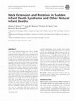 Research paper thumbnail of Neck Extension and Rotation in Sudden Infant Death Syndrome and Other Natural Infant Deaths