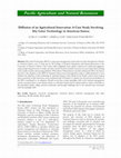 Research paper thumbnail of Diffusion of an Agricultural Innovation: A Case Study Involving Dry Litter Technology in American Samoa