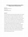 Research paper thumbnail of Multimodal and Community-Based Literacies: Agentive Bilingual Learners in Elementary School