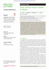 Research paper thumbnail of Dietary restriction increases variability in longevity