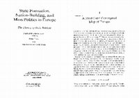 Research paper thumbnail of State formation, nation-building, and mass politics in Europe: the theory of Stein Rokkan: based on his collected works