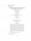 Research paper thumbnail of Trimmed Granger causality between two groups of time series