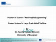 Research paper thumbnail of Lecture No 1 Power System Balancing in Large Scala Wind Turbine