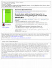 Research paper thumbnail of Severely obese adolescent girls rely earlier on carbohydrates during walking than normal-weight matched girls