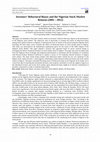 Research paper thumbnail of Investors' Behavioral Biases and the Nigerian Stock Market Returns (2002 – 2012