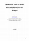 Research paper thumbnail of Croissance dans les zones éco-géographiques du Sénégal Madaniou DIEME