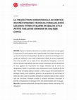 Research paper thumbnail of La traduction audiovisuelle au service des métaphores transculturelles dans les sous-titres italiens de "Balzac et la petite tailleuse chinoise" de Dai Sijie ( 2002) . Caleidoscópio: linguagem e tradução, Brasilia, vol 1 n 1 juno de 2017 p. 73-94. ISSN 2526-933X