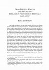 Research paper thumbnail of From parts to whole and back again: The emblem system in the French Jesuit Festivals". In Höpel, Ingrid and McKeown, Simon, Emblems and Impact Volume II Von Zentrum und Peripherie der Emblematik. Selected Proceedings of the 10th International Conference of the Society for Emblem Studies",