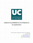 Research paper thumbnail of Análisis de las posibilidades de uso de Big Data en las organizaciones