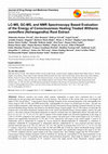 Research paper thumbnail of LC-MS, GC-MS, and NMR Spectroscopy Based Evaluation of the Energy of Consciousness Healing Treated Withania somnifera (Ashwagandha) Root Extract