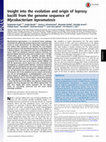 Research paper thumbnail of Insight into the evolution and origin of leprosy bacilli from the genome sequence of Mycobacterium lepromatosis