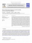 Research paper thumbnail of Electric field induced alignment and self-assembly of rods on fluid–fluid interfaces