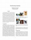 Research paper thumbnail of Mixed Breed Dogs Classification