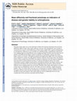 Research paper thumbnail of Mean diffusivity and fractional anisotropy as indicators of disease and genetic liability to schizophrenia