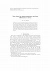 Research paper thumbnail of Tests based on characterizations, and their efficiencies: a survey