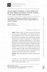 Research paper thumbnail of Thomas Nagel’ın “Fizikalizm” ve “Yarasa Olmak Nasıl Bir Şeydir” Makalelerinin Bilince Nesnel bir Açıklama Verme Arayışı açısından Kıyaslanması [The Comparison of 'Physicalism' and 'What is It Like to be a Bat?' of Thomas Nagel in the Context of the Search for Giving an Objective Account of ...]