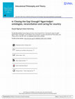 Research paper thumbnail of Is ‘Closing the Gap’ Enough? Ngarrindjeri ontologies, reconciliation and caring for country