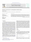 Research paper thumbnail of Minimum critical mass in a heterogeneous thermal system