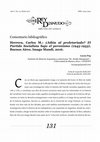 Research paper thumbnail of Comentario bibliográfico: Carlos Herrera, ¿Adiós al proletariado? El Partido Socialista bajo el peronismo (1944-1955)