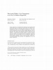 Research paper thumbnail of Disavowing Politics: Civic Engagement in an Era of Political Skepticism