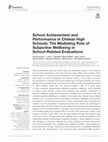 Research paper thumbnail of School Achievement and Performance in Chilean High Schools: The Mediating Role of Subjective Wellbeing in School-Related Evaluations