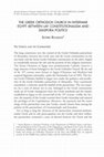 Research paper thumbnail of THE GREEK ORTHODOX CHURCH IN INTERWAR EGYPT: BETWEEN LAY CONSTITUTIONALISM AND DIASPORA POLITICS