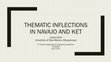 Research paper thumbnail of Thematic Inflections in Navajo and Ket