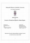 Research paper thumbnail of Towards a Workable and Effective Climate Regime