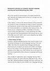 Research paper thumbnail of Background Literature on Computer Assisted Language Learning and Social