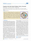 Research paper thumbnail of Properties of the Only Thorium Fullerene, Th@C 84 , Uncovered